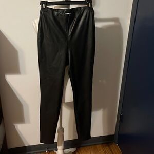 Women’s xs express black leather pants
